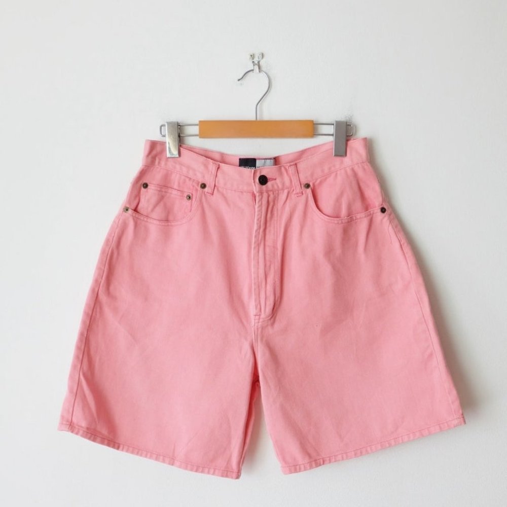 Watermelon Pink Relaxed Fit Shorts